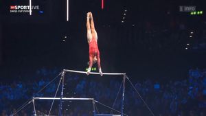 Video post by @OklahomaWGymnastics on Facebook