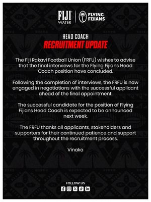 Image post by @fijirugbyunion on Instagram