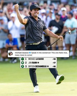 Image post by @livgolfleagueofficial on Facebook
