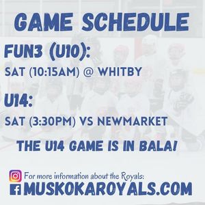 Image post by @muskokaroyals on Facebook