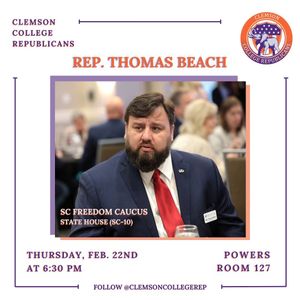 Image post by @clemsoncollegerep on Instagram