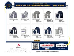 Image post by @Augustana Basketball on Facebook