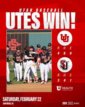 Image post by @utahbaseball on Twitter