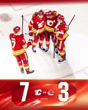 Image post by @NHLFlames on Twitter
