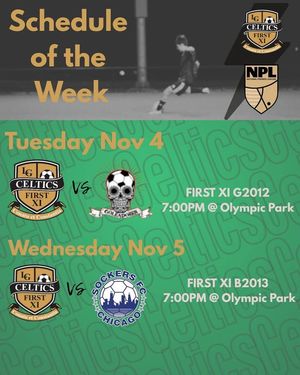 Image post by @TheCelticsSoccerClub on Facebook