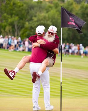 Image post by @livgolfleagueofficial on Facebook