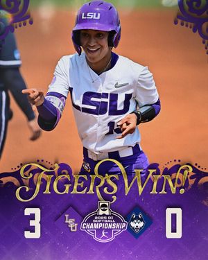 Image post by @LSUsoftball on Twitter