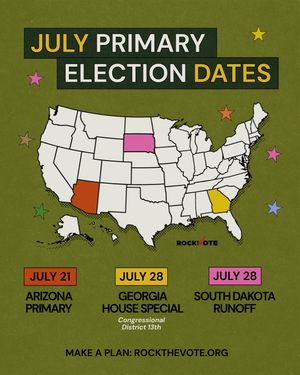 Image post by @rockthevote on Instagram
