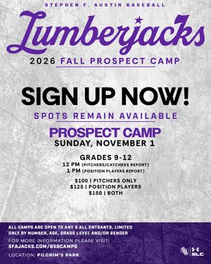 Image post by @sfa_baseball on Instagram