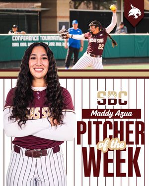Image post by @TXStateSoftball on Twitter