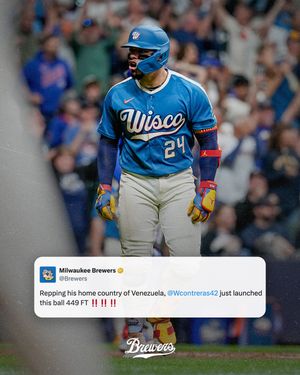 Image post by @brewers on Instagram