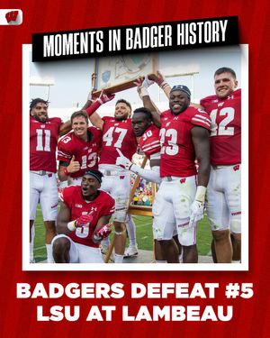 Image post by @uwbadgers on Instagram