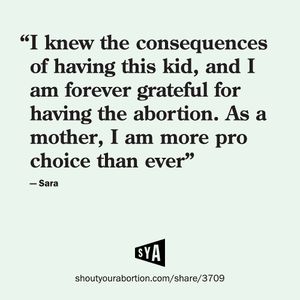 Image post by @shoutyourabortion on Instagram
