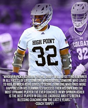 Image post by @HPUMensLax on Twitter