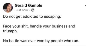 Image post by @geraldgamble on Instagram