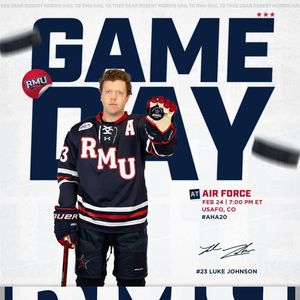 Image post by @RMUAthletics on Facebook