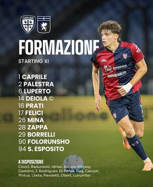 Image post by @cagliaricalcio on Instagram
