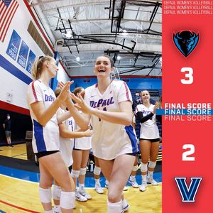 Image post by @DePaulVball on Twitter