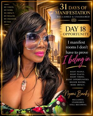 Image post by @therealnyomibanks on Instagram