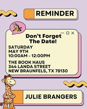 Image post by @juliebrangersjonesauthor on Facebook