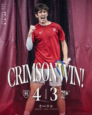 Image post by @harvardmenstennis on Instagram