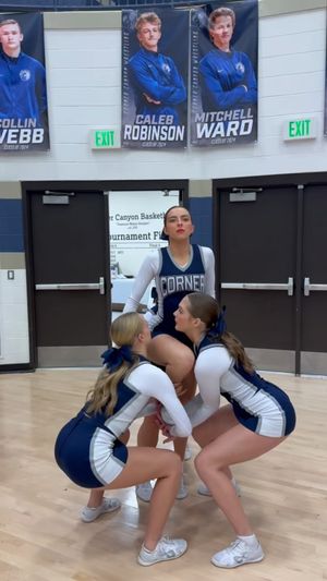 Video post by @corner_canyon_cheer on Instagram