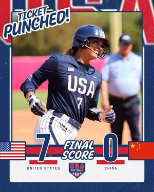Image post by @USASoftballWNT on Twitter/X