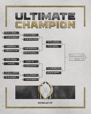 Image post by @CollegeFootballPlayoff on Facebook