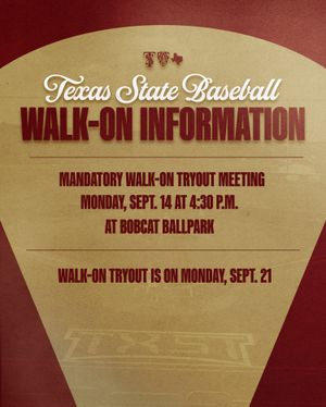 Image post by @texasstatebaseball on Instagram