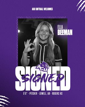 Image post by @ACU_Softball on Twitter