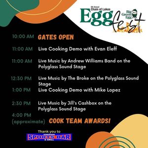 Image post by @chainoflakeseggfest on Facebook