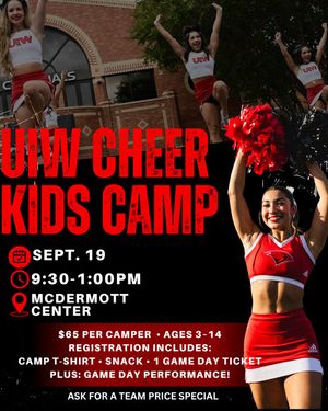 Image post by @uiwcheer on Instagram