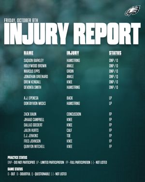 Image post by @Eagles on Twitter/X