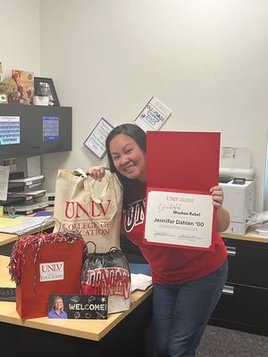 Image post by @UNLVAlumni on Facebook