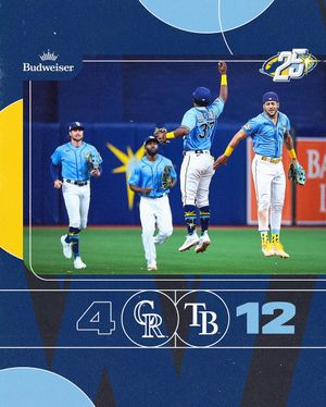 Image post by @raysbaseball on Instagram