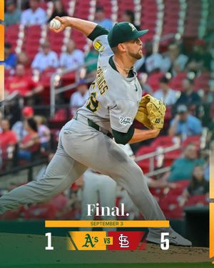 Image post by @Athletics on Twitter