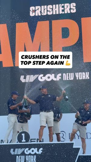 Video post by @livgolfleagueofficial on Facebook