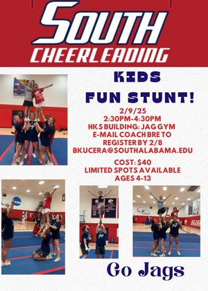 Image post by @southalabama.cheerleading on Facebook