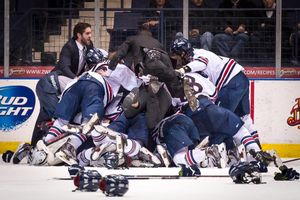 Image post by @RMUAthletics on Facebook