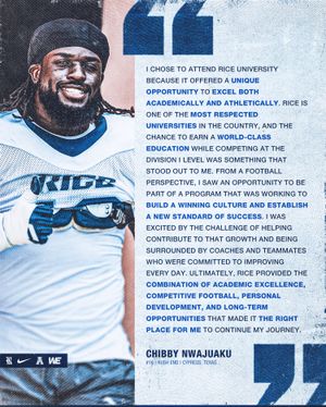Image post by @ricefootball on Instagram