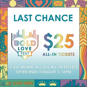 Image post by @boldlovefest on Instagram