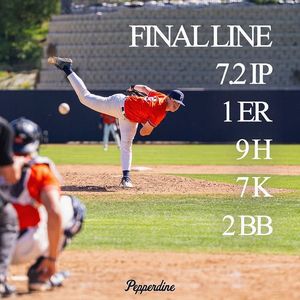 Image post by @pepperdinebaseball on Instagram