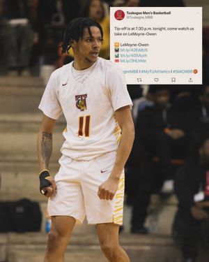Image post by @tuskegee_mbb on Instagram