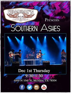 Image post by @SouthernAshesMusic on Facebook