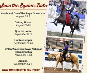 Image post by @UphaAmericanRoyalNationalChampionshipHorseShow on Facebook