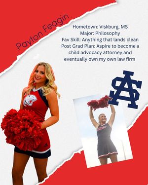 Image post by @southalabama.cheerleading on Facebook