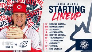 Image post by @LouisvilleBats on Twitter
