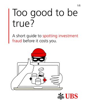 Image post by @ubs on Instagram