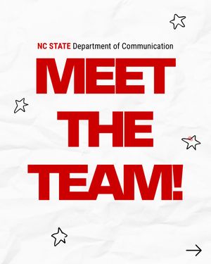 Image post by @ncstatecommdept on Instagram