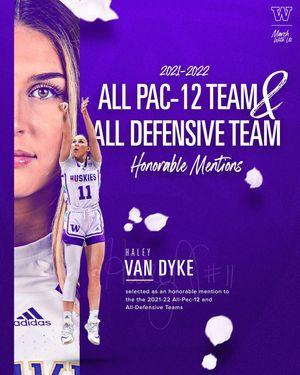 Image post by @uw_wbb on Instagram